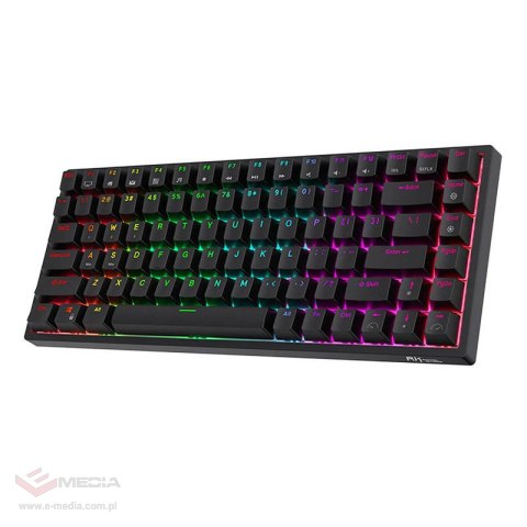 Bezprzewodowa klawiatura mechaniczna Royal Kludge RK84 RGB, Brown switch (czarna)