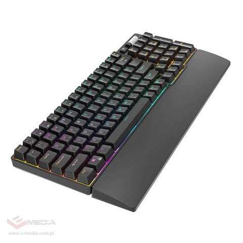 Bezprzewodowa klawiatura mechaniczna Royal Kludge RK96 RGB, Brown switch (czarna)