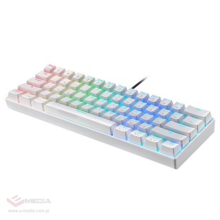 Klawiatura mechaniczna Motospeed CK61 RGB (biała)