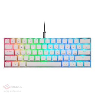 Klawiatura mechaniczna Motospeed CK61 RGB (biała)