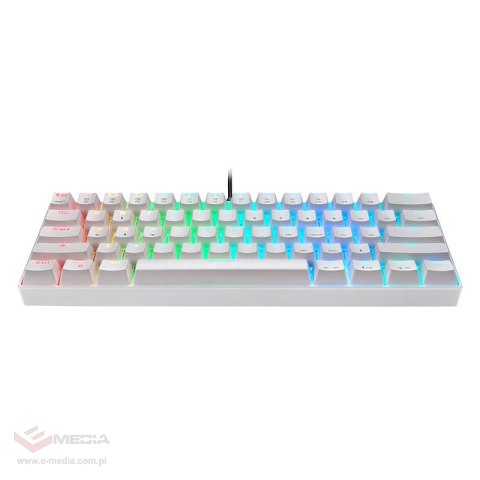 Klawiatura mechaniczna Motospeed CK61 RGB (biała)