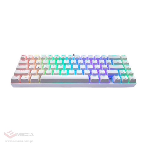 Klawiatura mechaniczna Motospeed CK67 RGB (biała)