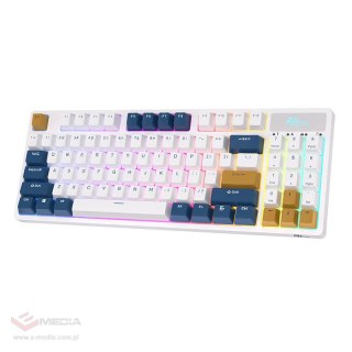 Bezprzewodowa klawiatura mechaniczna Royal Kludge RK89 RGB, Lemon switch (biała)