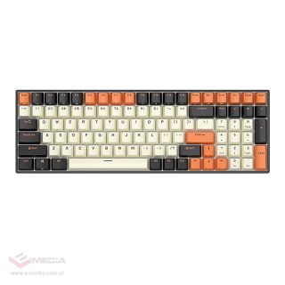 Klawiatura mechaniczna Royal Kludge RK100 RGB, brown switch (czarno-pomarańczowa)