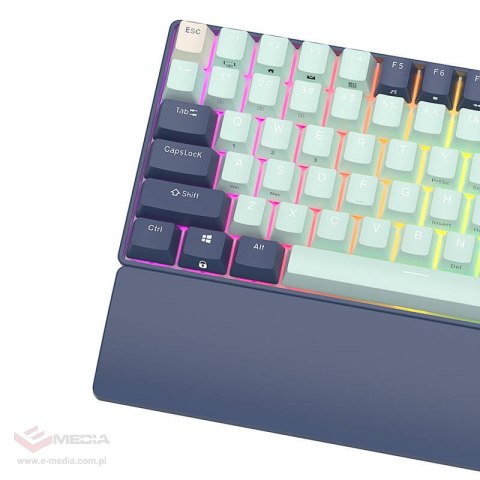 Klawiatura mechaniczna Royal Kludge RK96 RGB, brown switch (niebieska)