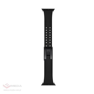 Baseus Slip-Thru pasek opaska bransoleta do Apple Watch 3/4/5/6/SE 38mm/40mm czarny (LBWSE-01)