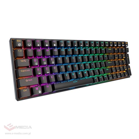 Bezprzewodowa klawiatura mechaniczna Royal Kludge RK100 RGB, Brown switch (czarna)