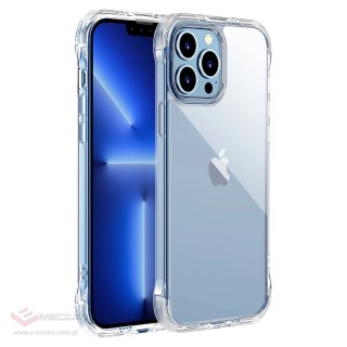 Joyroom Defender Series etui pokrowiec do iPhone 13 Pro Max pancerna obudowa z haczykami podstawką przezroczysty (JR-BP956)