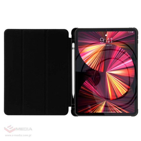 Stand Tablet Case etui Smart Cover pokrowiec na iPad mini 2021 z funkcja podstawki czarny