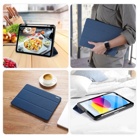 Dux Ducis Domo etui iPad 10.9'' 2022 (10 gen.) pokrowiec smart cover podstawka niebieskie