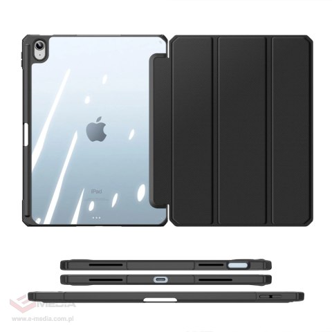 Dux Ducis Toby etui iPad 10.9'' 2022 (10 gen.) pokrowiec z miejscem na rysik Apple Pencil smart cover podstawka czarne