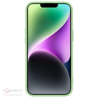 Nillkin CamShield Magnetic Silicone Case etui iPhone 14 magnetyczny MagSafe pokrowiec z osłoną na aparat zielony