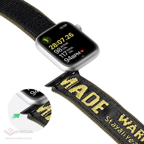 Dux Ducis Strap (Outdoor Version) pasek Apple Watch Ultra, SE, 9, 8, 7, 6, 5, 4, 3, 2, 1 (49, 45, 44, 42 mm) nylonowa opaska bra