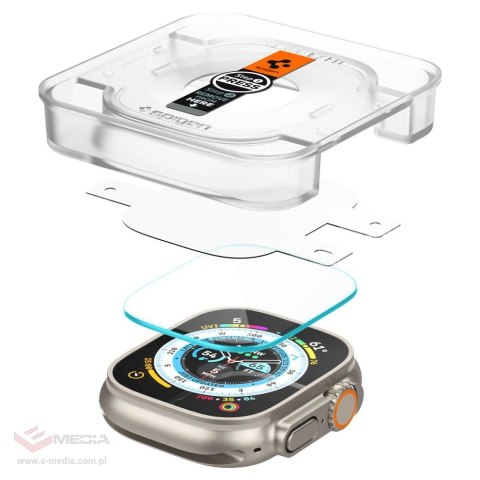 Szkło hartowane Spigen Glas.tR EZ Fit na Apple Watch Ultra (49 mm) - 2 szt.