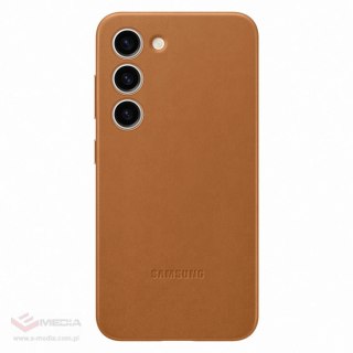 Samsung Leather Cover etui Samsung Galaxy S23 pokrowiec z naturalnej skóry camel (EF-VS911LAEGWW)