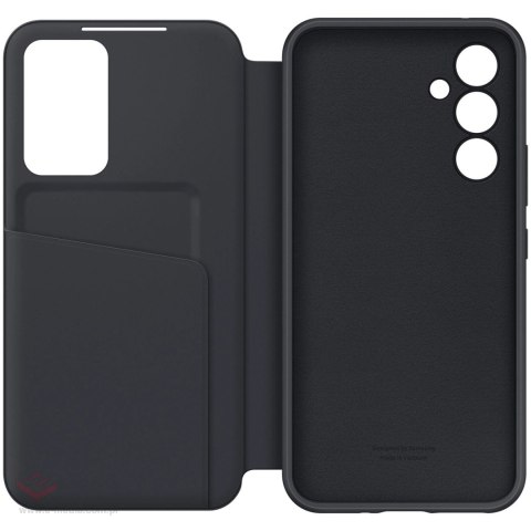 Samsung Smart View Wallet Case etui Samsung Galaxy A54 5G pokrowiec z inteligentną klapką okienkiem portfel na kartę czarne (EF-