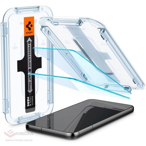 Szkło hartowane Spigen Glas.tR EZ Fit na Samsung Galaxy S23 - 2 szt.