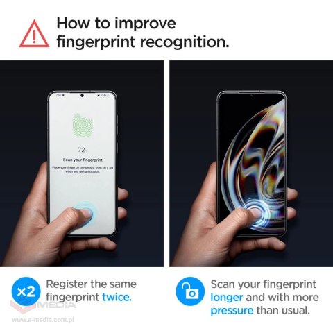 Szkło hartowane Spigen Glas.tR EZ Fit na Samsung Galaxy S23 - 2 szt.