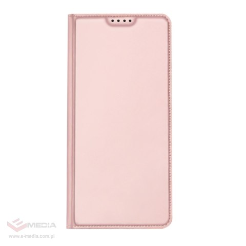 Dux Ducis Skin Pro etui do Xiaomi Redmi Note 12 Pro / Poco X5 Pro 5G pokrowiec z klapką portfel na kartę podstawka różowe