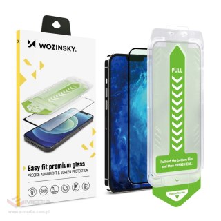 Szkło hartowane 9H z ramką montażową do iPhone 13 Pro Max Wozinsky Premium Glass - czarne