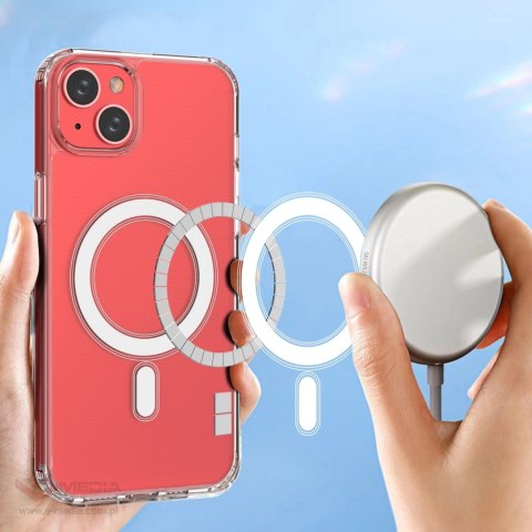 Etui magnetyczne Clear Magnetic Case z MagSafe do iPhone 15 - przezroczyste