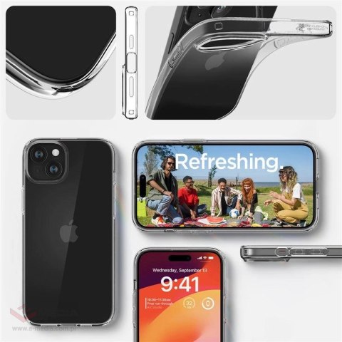 Etui Spigen Crystal Flex na iPhone 15 Plus - przezroczyste