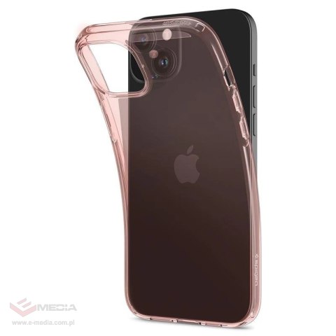 Etui Spigen Crystal Flex na iPhone 15 Plus - różowo-przezroczyste