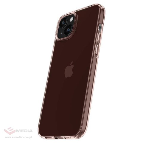 Etui Spigen Crystal Flex na iPhone 15 Plus - różowo-przezroczyste