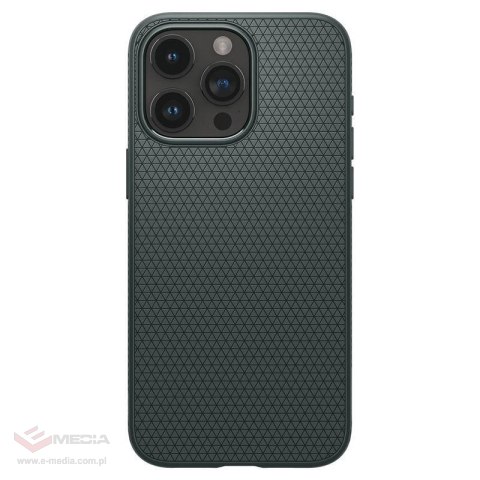 Etui Spigen Liquid Air na iPhone 15 Pro - ciemnozielone