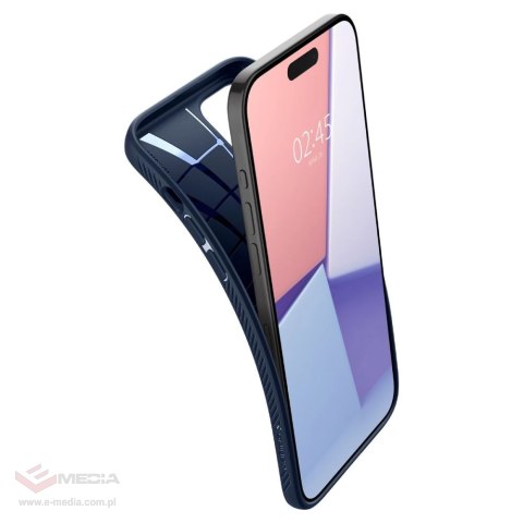 Etui Spigen Liquid Air na iPhone 15 Pro - niebieskie