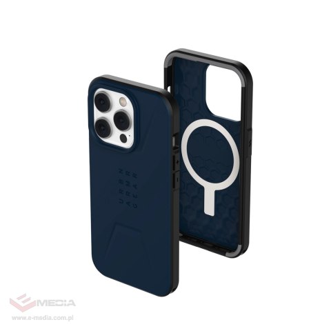 Etui UAG Civilian MagSafe do iPhone 14 Pro - ciemnoniebieskie