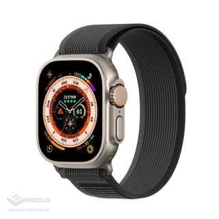 Sportowy pasek na rzepy do Apple Watch 9 / 8 / 7 / 6 / SE / 5 / 4 / 3 / 2 / 1 (38, 40, 41 mm) Dux Ducis Strap YJ Version - czarn