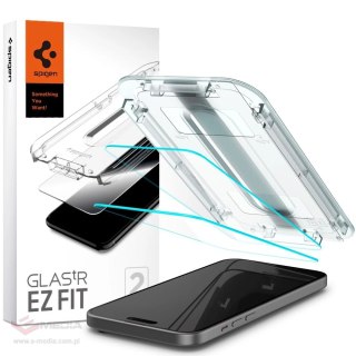 Szkło hartowane Spigen Glas.tR EZ Fit na iPhone 15 / 16 - 2 szt.