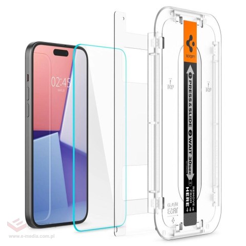 Szkło hartowane Spigen Glas.tR EZ Fit na iPhone 15 Plus / 16 Plus