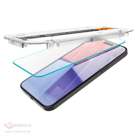 Szkło hartowane Spigen Glas.tR EZ Fit na iPhone 15 Pro - 2 szt.