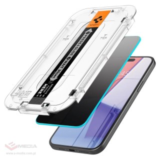 SZKŁO HARTOWANE SPIGEN GLAS.TR "EZ FIT" 2-PACK IPHONE 15 PLUS / 16 PLUS PRIVACY