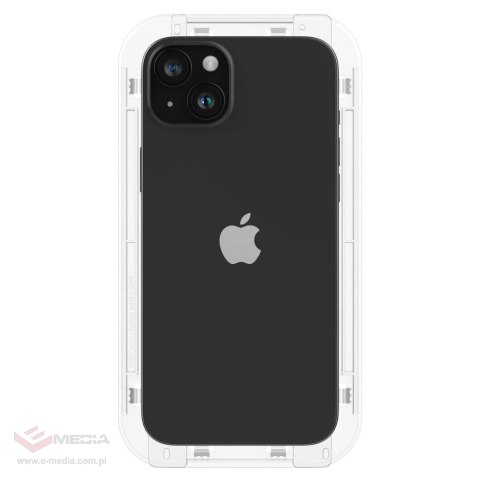 Szkło hartowane Spigen Glas.tR EZ Fit FC na iPhone 15 Plus - czarne