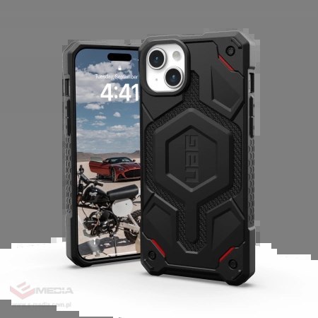 Etui UAG Monarch do iPhone 15 Plus - czarny kevlar