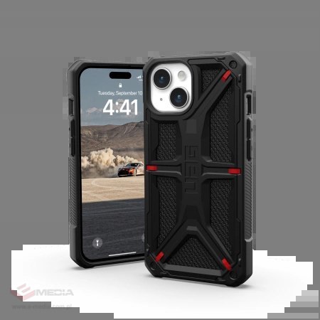 Etui UAG Monarch do iPhone 15 - czarny kevlar