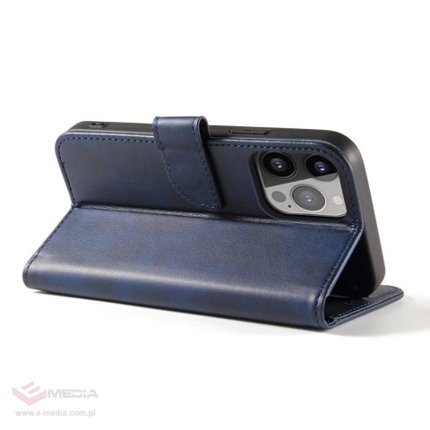 Etui Magnet Case do Samsung A15 z klapką i portfelem - niebieskie