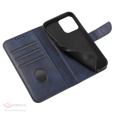 Etui Magnet Case do Samsung A15 z klapką i portfelem - niebieskie