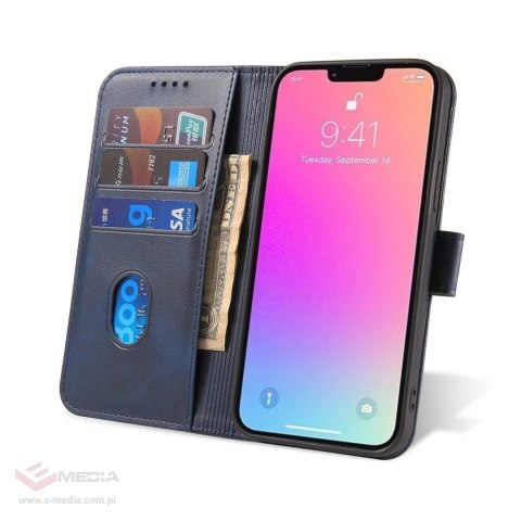 Etui Magnet Case do Samsung A15 z klapką i portfelem - niebieskie