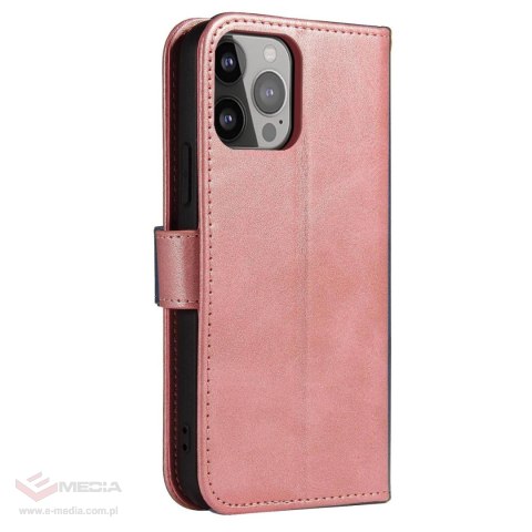 Etui Magnet Case do Samsung S24 Plus z klapką i portfelem - różowe