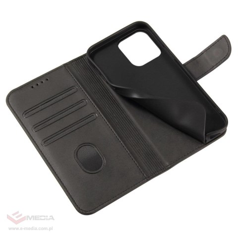 Etui Magnet Case do Samsung S24 Ultra z klapką i portfelem - czarne