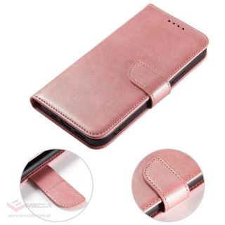 Etui Magnet Case do Samsung S24 Ultra z klapką i portfelem - różowe