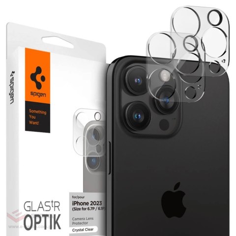 Osłona aparatu Spigen Optik.tR Camera Protector na iPhone 14 Pro / Pro Max / 15 Pro / Pro Max / 16 Pro / Pro Max - przezroczyste