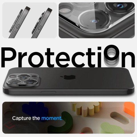 Osłona aparatu Spigen Optik.tR Camera Protector na iPhone 14 Pro / Pro Max / 15 Pro / Pro Max / 16 Pro / Pro Max - przezroczyste