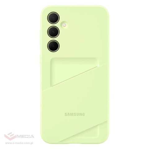 Etui Samsung Card Slot Case EF-OA356TMEGWW z kieszenią na karty do Samsung Galaxy A35 - zielone