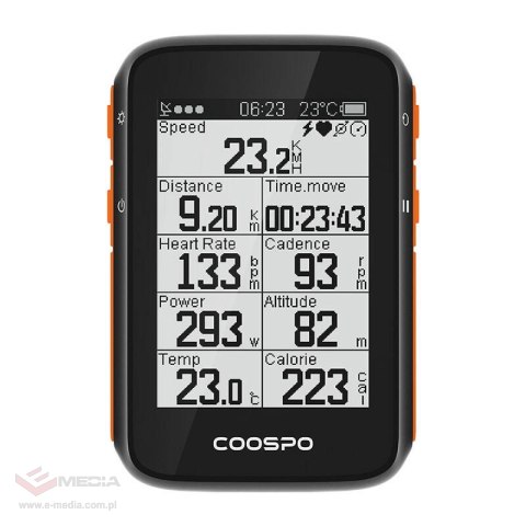 Komputer rowerowy Coospo BC200 kompatybilne z: Strava, Trainingpeaks itp.