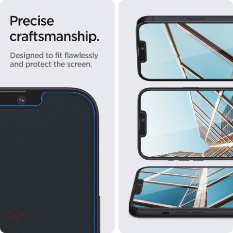 Szkło hartowane Spigen Glas.tR EZ Fit na iPhone 13 / 13 Pro / 14 / 16e - 2 szt.